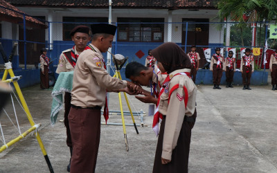 Pelantikan Pramuka Penggalang Pangkalan SMP Negeri 1 Cijati 2022